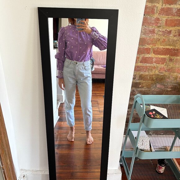 Sezane lilac blouse - Picture 3 of 6